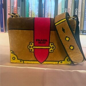 Prada Velvet Cahier Shoulder Bag